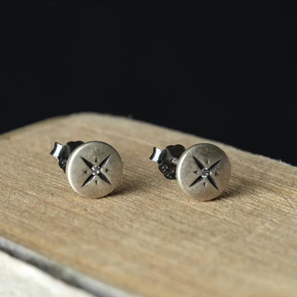 Pendientes clásicos redondos de plata de ley 925 con personalidad minimalista, accesorios de joyería para las orejas