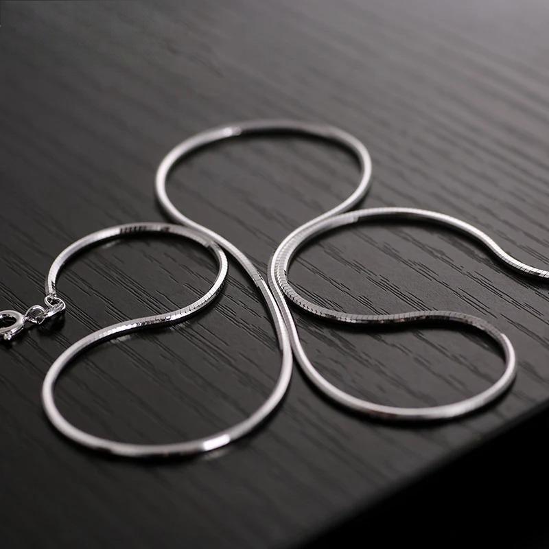 Silver Choker Necklace For Men Women