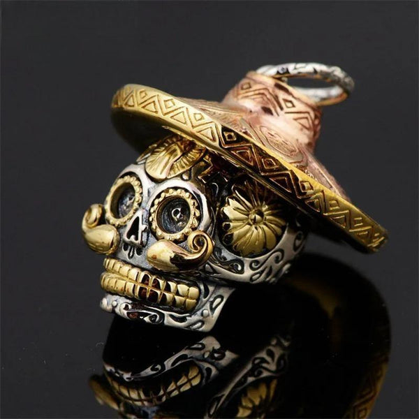 Colgantes de calavera y esqueleto de plata de ley 925 estilo punk, ideales para collares de hombres y mujeres.