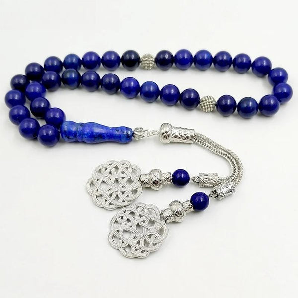 Tasbih Lapislázuli piedra Rosario musulmán Eid gfit Ramadán pulsera de moda árabe
