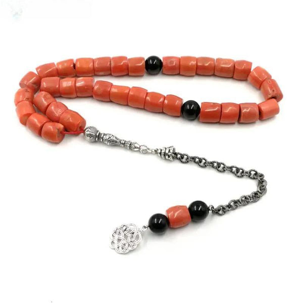 Tasbih Coral Natural Tamaño Grande Regalo Valioso Moda Islámica Favoritos Pulseras