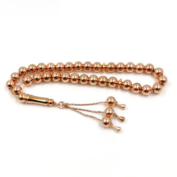 Rosario musulmán de latón Tasbih, 33 cuentas, pulsera de rosario, regalo islámico