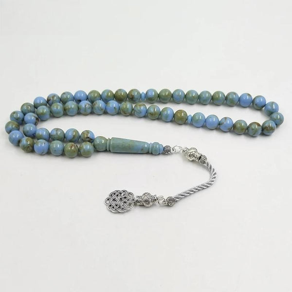Pulsera Tasbih verde mistak para hombre musulmán, rosario de cuentas de oración, pulsera de regalo Eid de moda, Misbaha