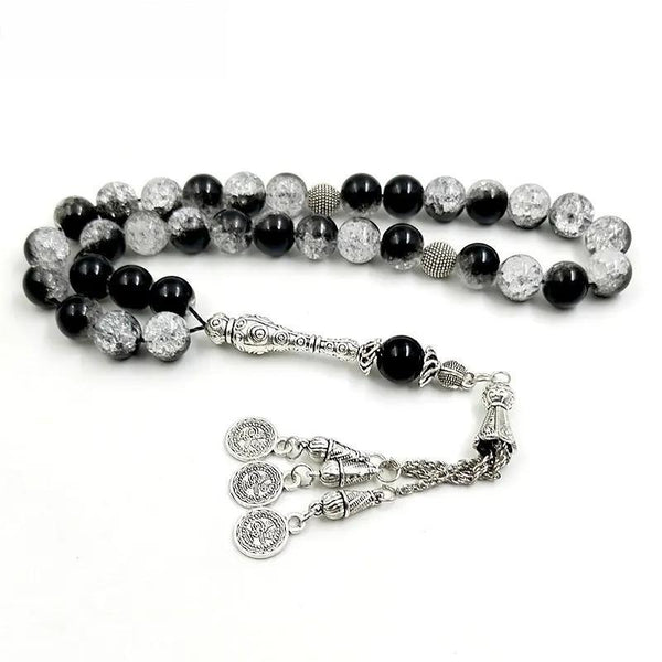 Pulsera de cristal tasbih árabe para hombre, joyería de moda, 33, 45, 66, 99, rosario, misbaha, regalo de Eid