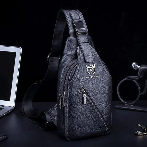 Bolso de cuero para hombre, bolso de viaje multifunción, bolso de mensajero para hombre