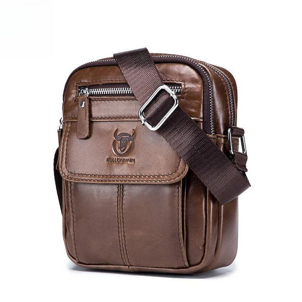 Bolsos de hombro casuales para hombre, bolso de mensajero de negocios, bolso de cuero de vaca para hombre de alta calidad.