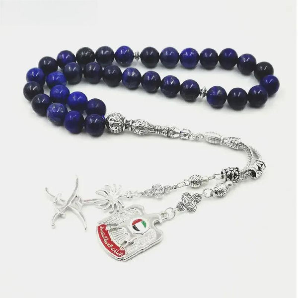 Saudi Arabia Rosary and United Arab Emirates Tesbih Natural Lapis Lazuli Tasbih gfit