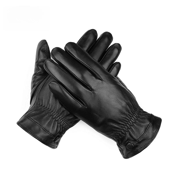 Guantes de piel auténtica para hombre denim, guantes de pantalla táctil para hombre, cálidos para invierno.