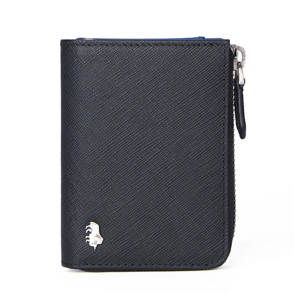 Cartera de cuero genuino para hombre y mujer, tarjetero, monedero pequeño, monedero vintage.