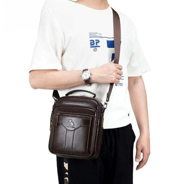 New Handbag Original leisure shoulder bag husband 100% cowhide luxury design messenger bag