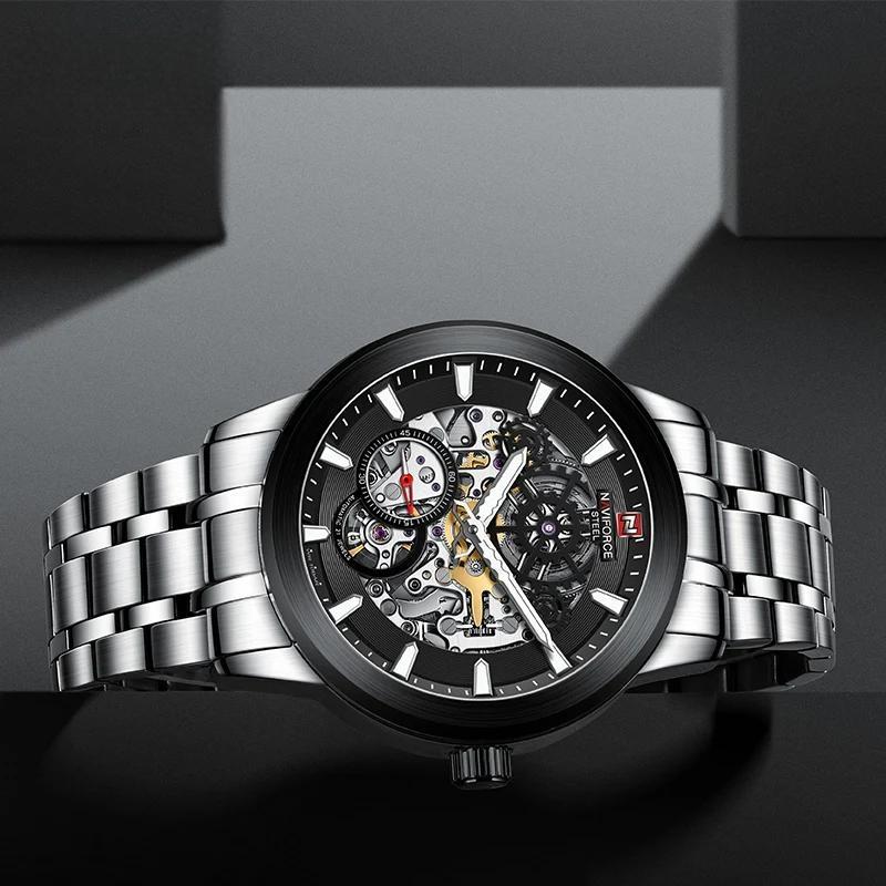 Fashion Creative Automatic Stainless Steel Wristwatch