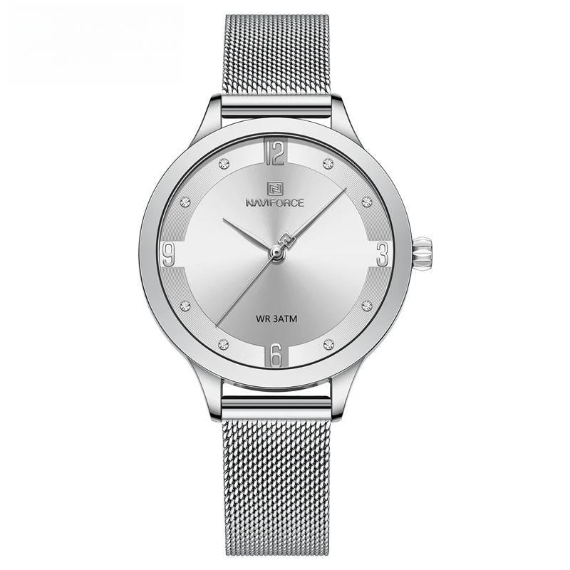 Luxury Women Clock Mesh Belt Elegant Quartz Ladies Watch