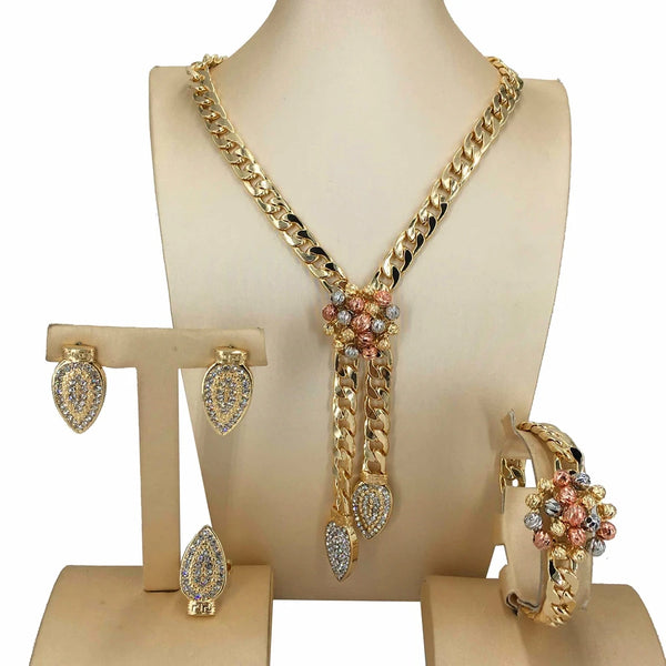 Collar de cadena de moda para mujer, joyería africana, regalo de fiesta de cumpleaños