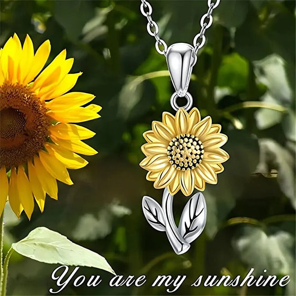 Romantic Flower Earring Necklace Jewelry Set For Women