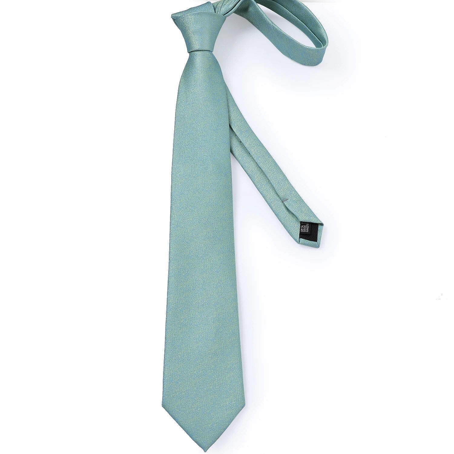 Men Tie with Gift Box Solid Sage Green Luxury Wedding Party Accessories Groomsman Gift