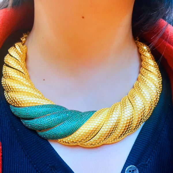 Dubai African Jewelry Set Bride Earrings Rings Necklace Sets For Women