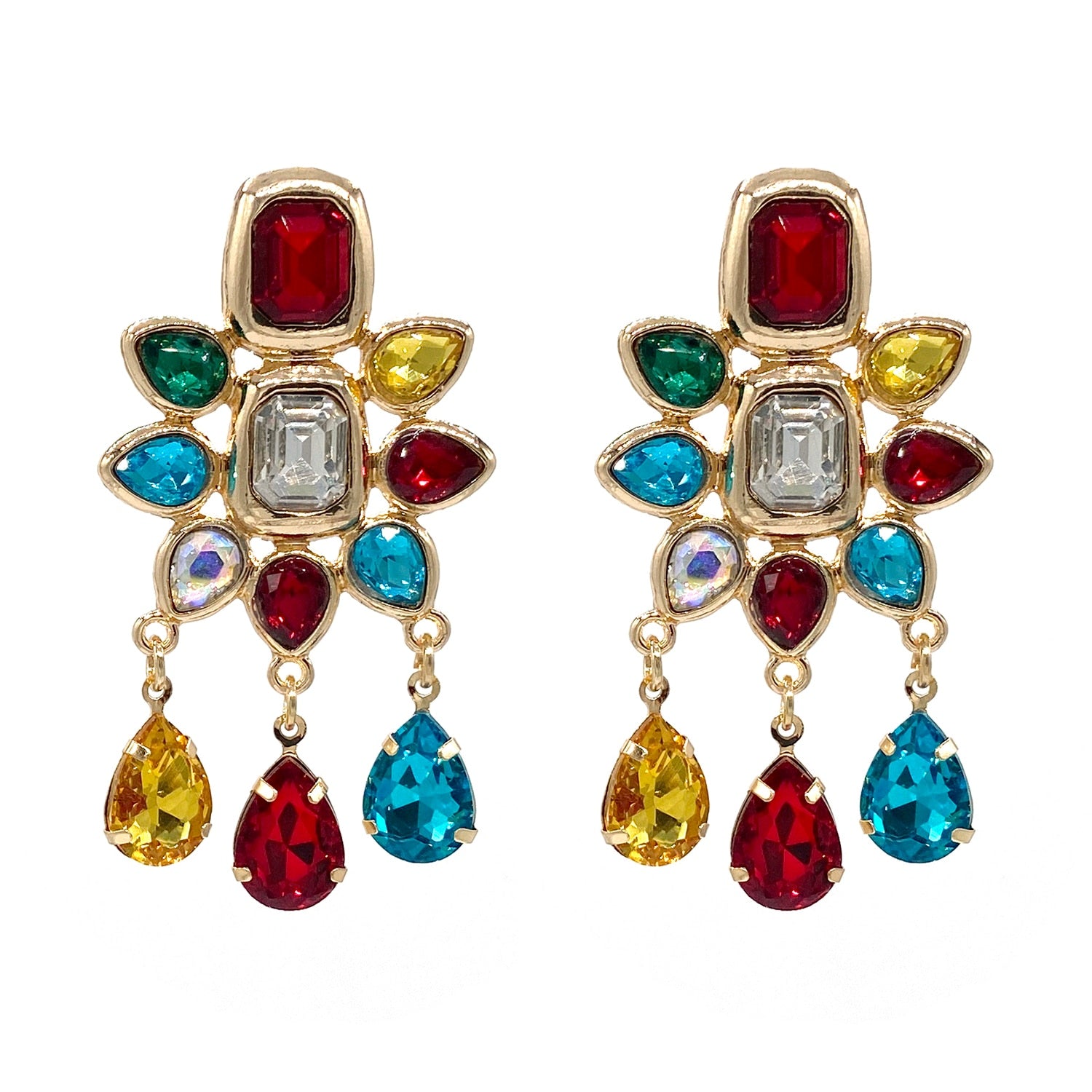 Many Colors High Quality Trend Fashion Women Oorbellen Crystal Drop Earrings