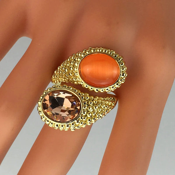 Anillo de moda de joyería de Dubái para mujer, anillos de piedra, regalo