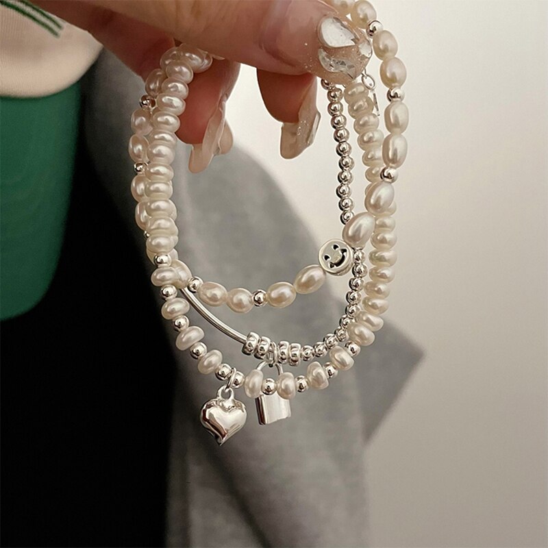 Korean Elegant Freshwater Pearl Bracelet For Women