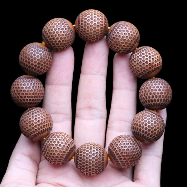 Pulsera con dije de símbolo de la paz y cuentas de madera natural para hombre. Pulsera con cuentas de madera y símbolo de la paz para hombre.