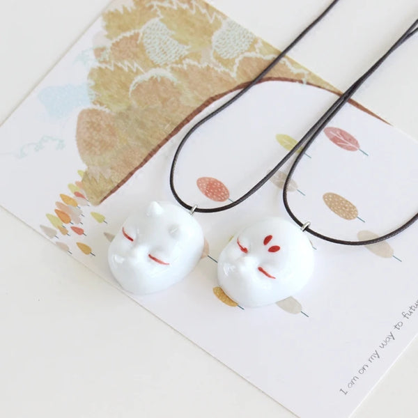 Handmade Personality Ceramic Pendant Necklace