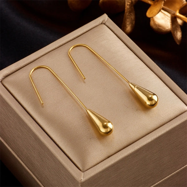 316L Stainless Steel New Long Water Drop Earrings For Women