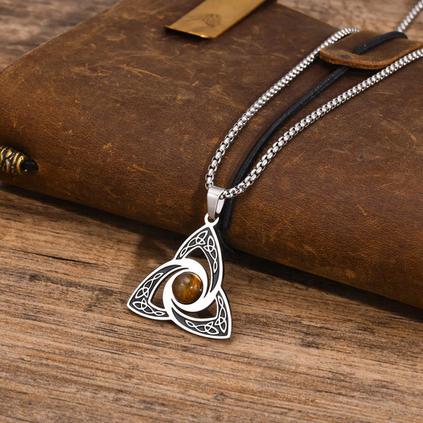 Collares étnicos con nudo celta para hombre