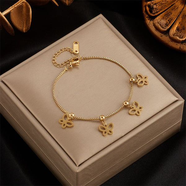 Pulseras de acero inoxidable 316L para mujer