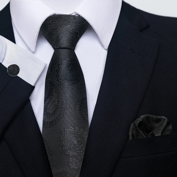 Tie For Men Tie Pocket Squares Set Blue Gold  Wedding Present Necktie Suit