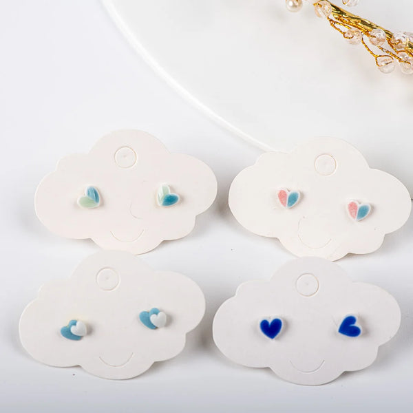 Small Cute Colorful Summer Ceramic Earrings