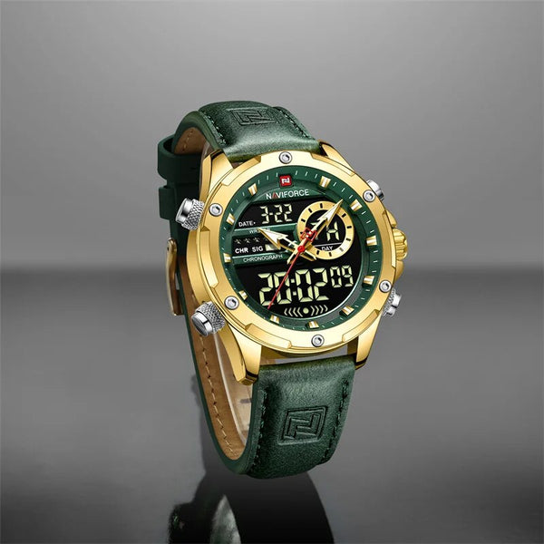 Relojes de pulsera para hombre, marca superior, reloj de cuarzo de cuero de lujo, reloj deportivo impermeable para tiempo libre para hombre