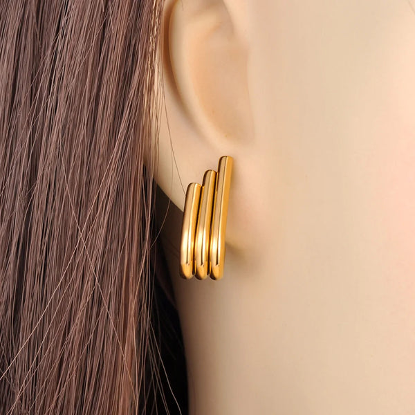 Pendientes geométricos en forma de U de acero inoxidable