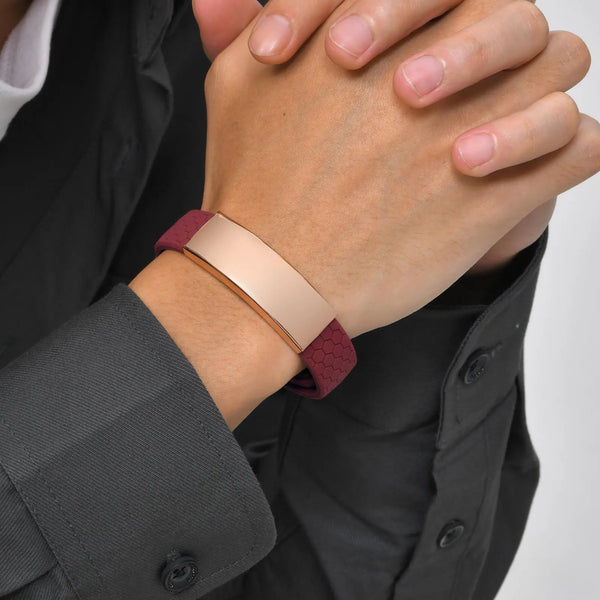 Free Engrave Silicone Bracelets for Men Boys