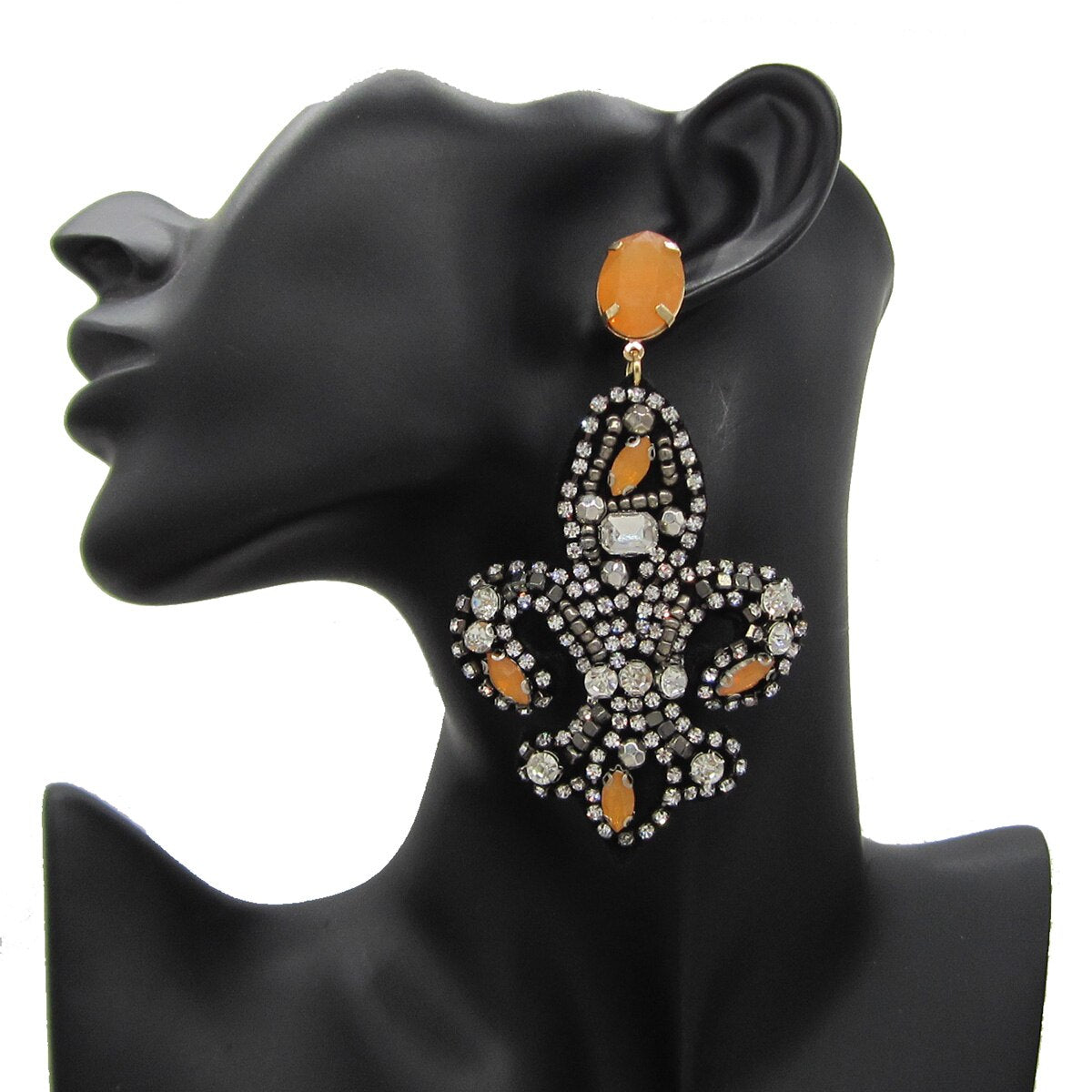 New Bohemian Big Pendant Women Earrings Dangle Rhinestones Trend Jewelry