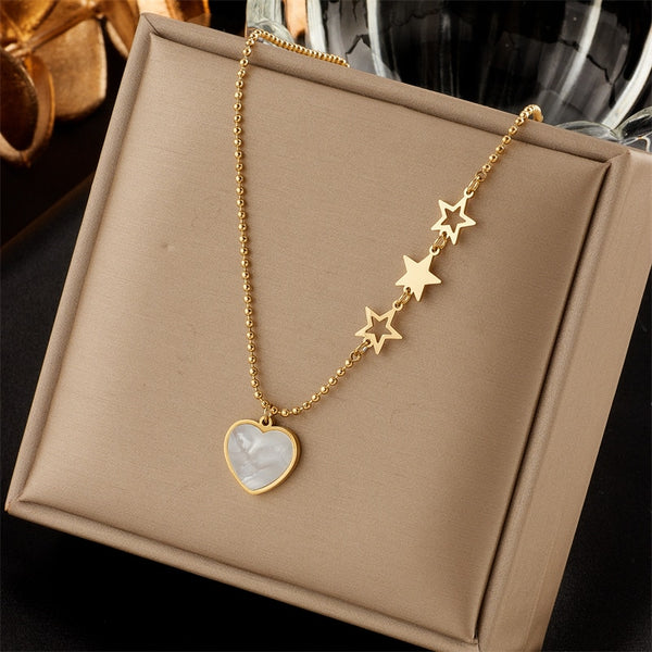 316L Stainless Steel Heart Necklace For Women