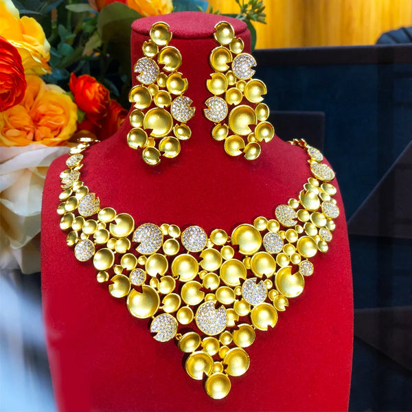 Conjuntos de 4 joyas africanas de lujo de marca famosa y de moda para mujer