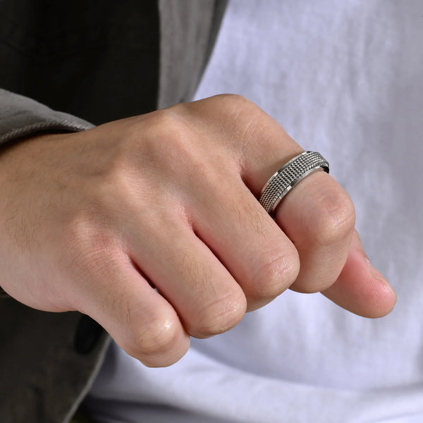 Men's Spinner Fidget Rings for Anxiety