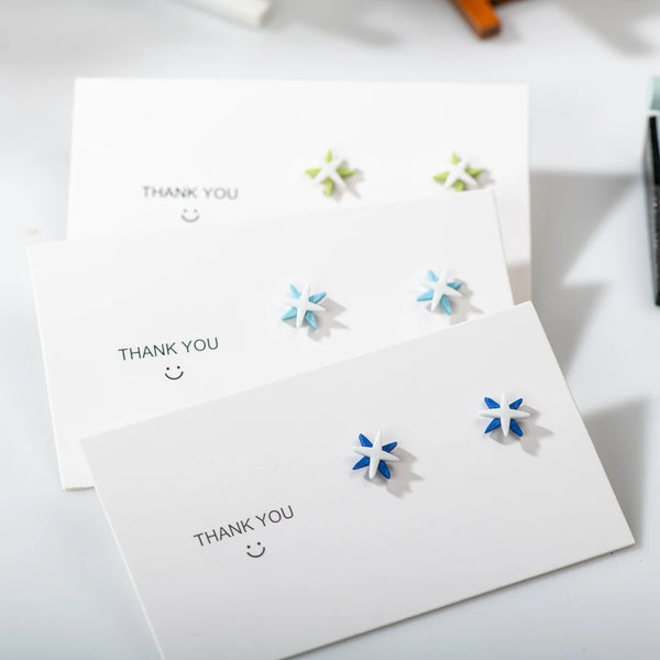 Multicolor Cartoon Mini Star Cute Ceramic Earrings