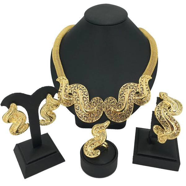 Conjuntos de joyas italianas populares para mujeres, regalo de cumpleaños