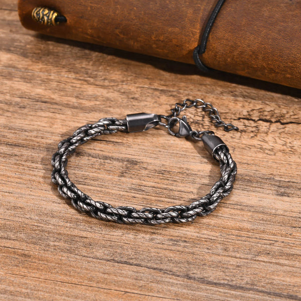 6mm Twisted Chain Bracelets for Men Boys