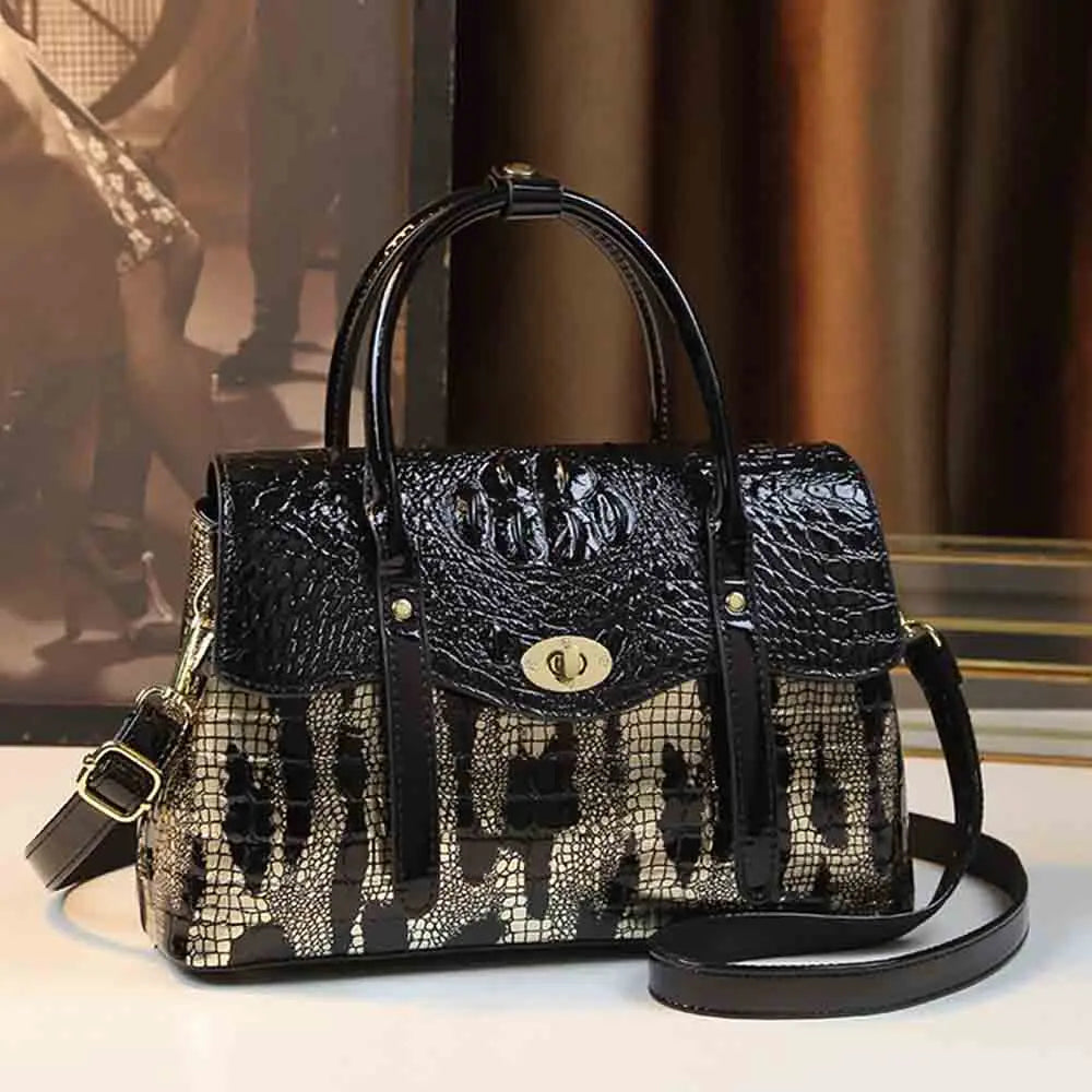 Luxury Crocodile Bags for Women Elegant Handbag and Purses Large Capacity Madam