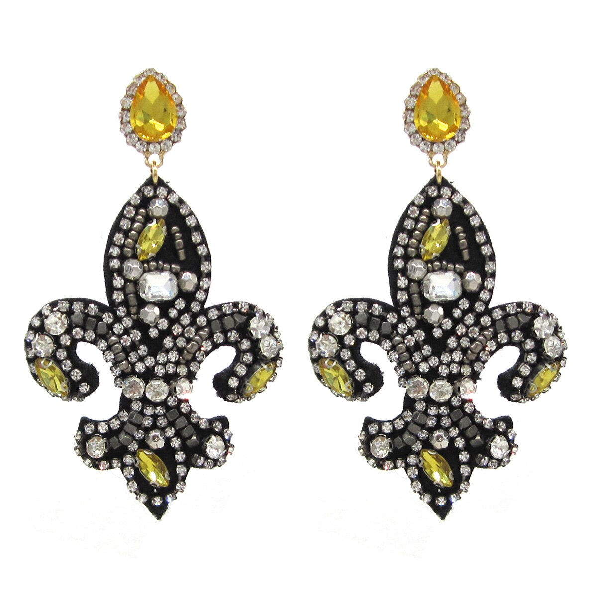 New Bohemian Big Pendant Women Earrings Dangle Rhinestones Trend Jewelry