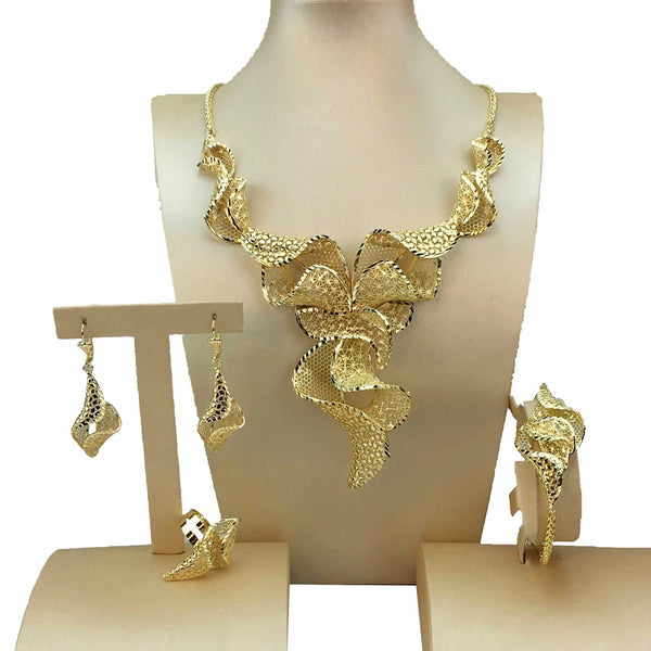 Nueva joyería de fantasía, conjuntos de joyería de moda africana únicos para mujer