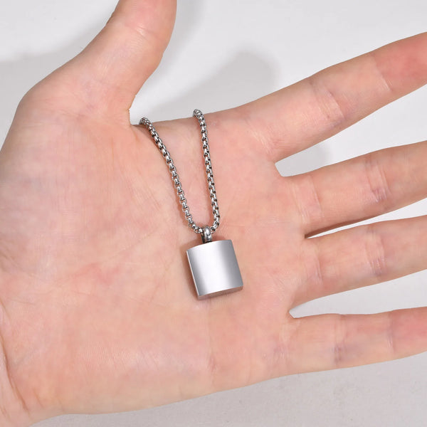 Ashes Box Pendant Necklace