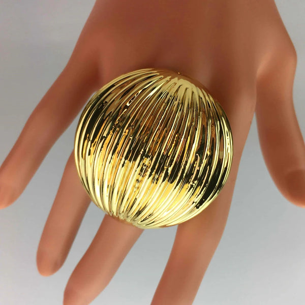 Anillos grandes de moda, anillos brasileños para mujer, regalo de fiesta.