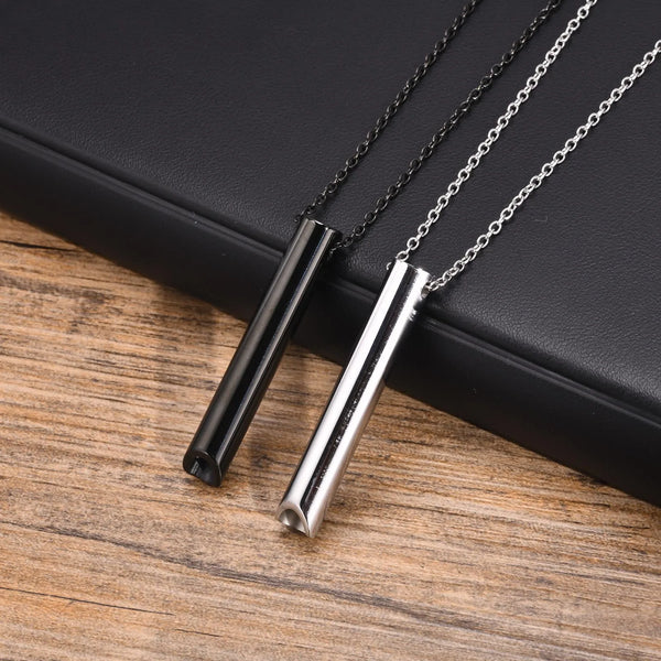 Mens Whistle Shaped Necklaces,Yoga Meditation Accessory