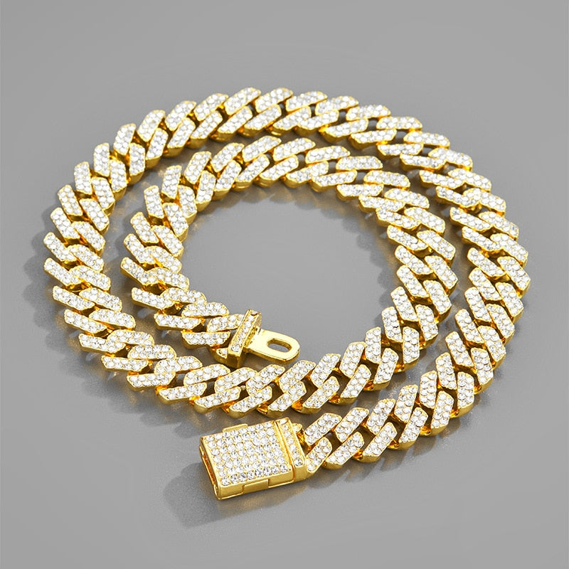 NEW Necklace+Watch+Bracelet Hip Hop Cuban Chain
