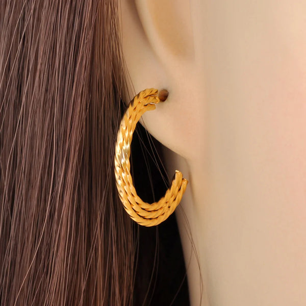 Pendientes geométricos de semicírculo de acero inoxidable