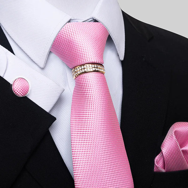 Corbata para hombre, diseño más nuevo, regalo festivo, corbata, pañuelo de bolsillo, juego de gemelos