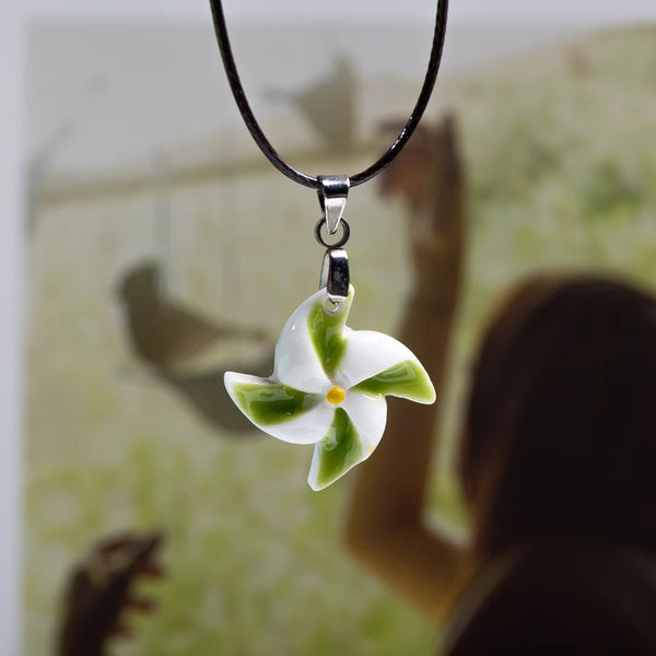 Cartoon Pinwheel Ceramic Cute Pendant Necklace